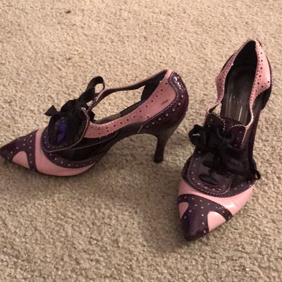 Paolo Purple Heels size 4.5 - Picture 3 of 6